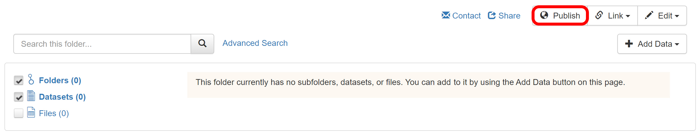 Publish folder
