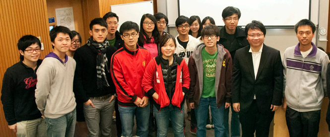 Photo of Dr. Kou Kei Chun with students