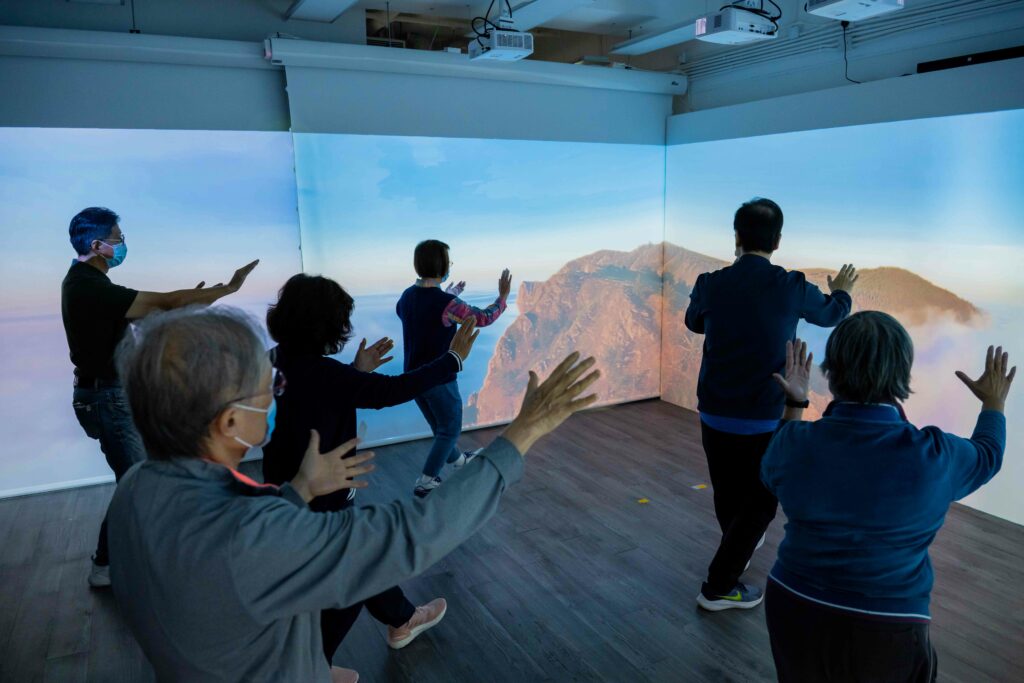 Another aim of the JC-COPE project is to pioneer the use of digital resources in chronic pain management, such as VR-assisted Taichi or yoga exercise.