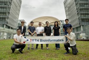 Professor Maggie Wang Haitian, Founder of BethBio (3rd right, back row) and her team members