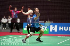 Chu Man-kai at the 2022 Para Badminton World Championships (photo courtesy of Chu Man-kai)