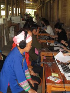 Villagers of Dimen participate in research led by Professor Wong.