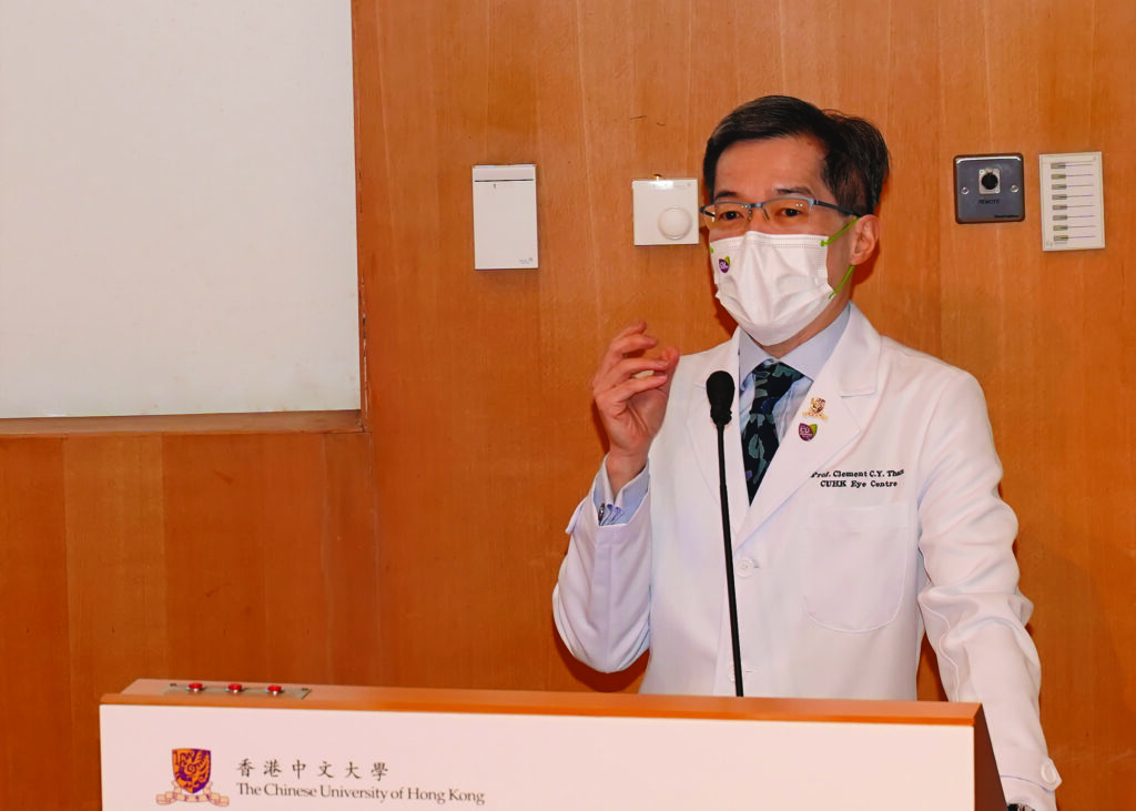 Professor Clement C Y Tham, Chairman and S H Ho Professor of Ophthalmology and Visual Sciences from the Department of Ophthalmology and Visual Sciences, CU Medicine, explains the reasons of myopia bloom among pupils in Hong Kong during the pandemic.