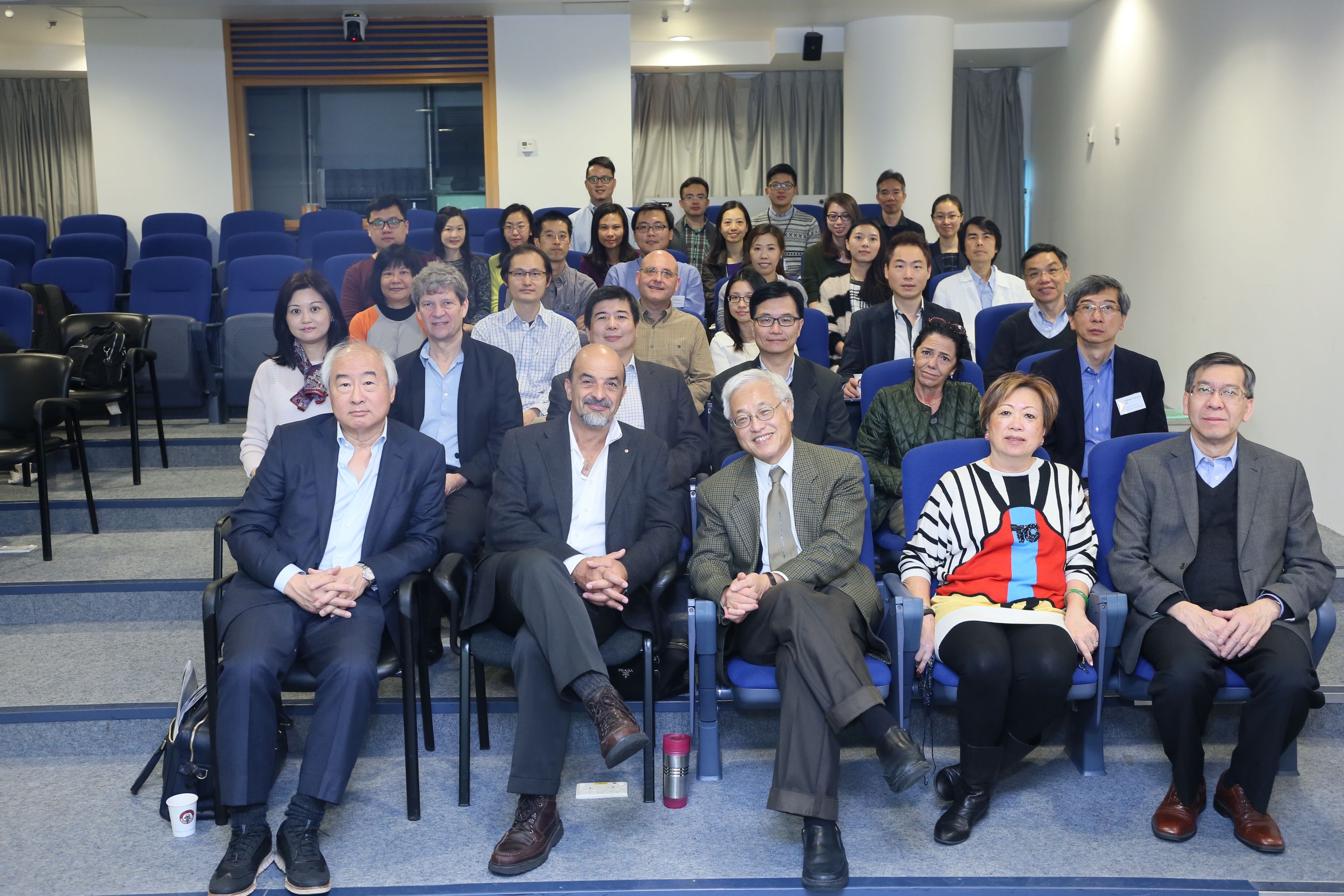 Members of the CUHK-HKU joint research team.
The senior authors of the MARVEL project are Professor Paul Tam, Department of Surgery at HKU (middle, front row), Professor Elly Ngan, Department of Surgery at HKU (1st left, second row) and Professor Kevin Yip, Department of Computer Science and Engineering at CUHK (2nd left, third row).