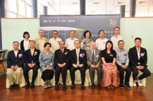 A group photo of ribbon cutting guests and guests of New Asia Institute of Advanced Chinese Studies.