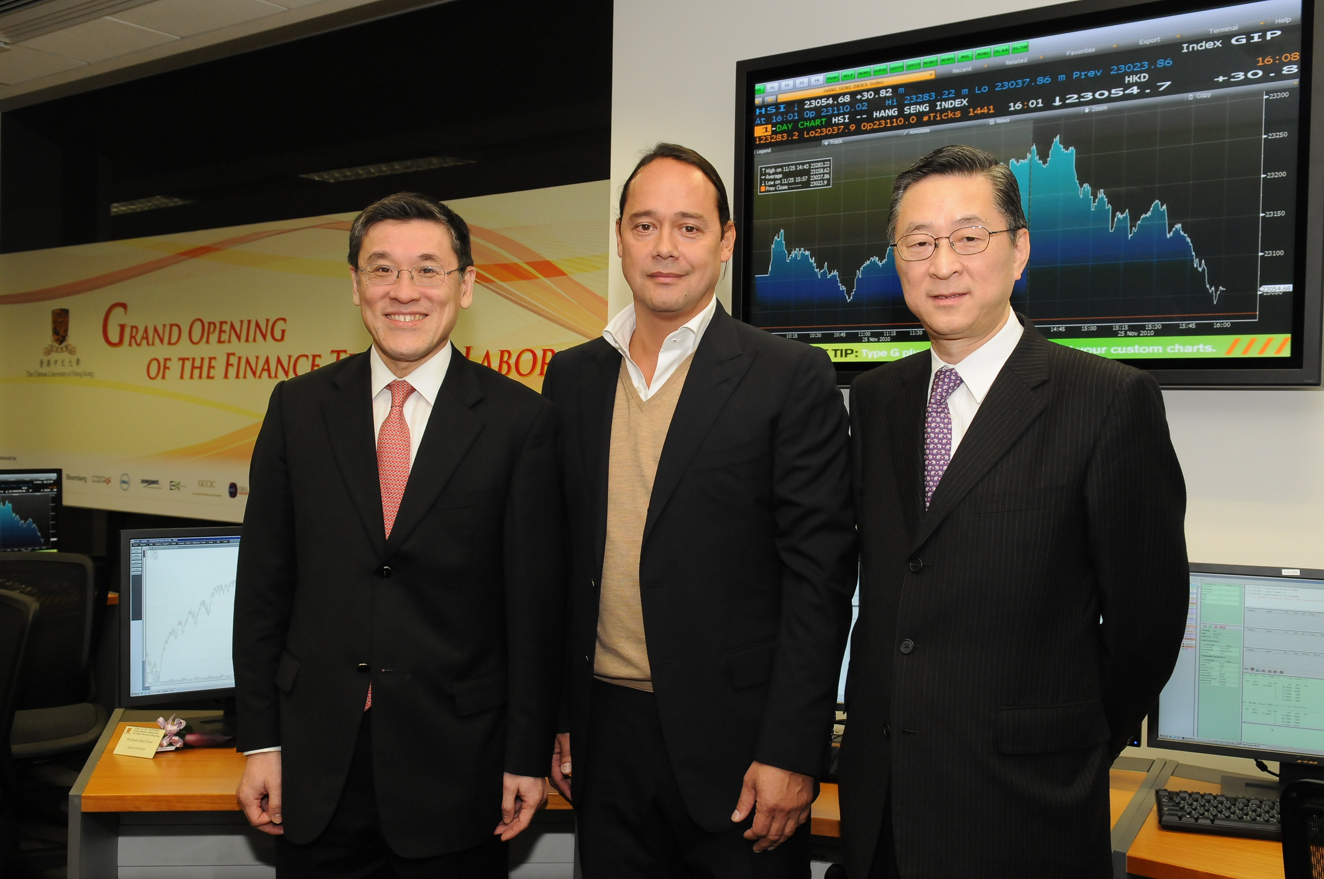 From left: Professor T.J. Wong, Professor Ralph van Put and Professor Paul Chow