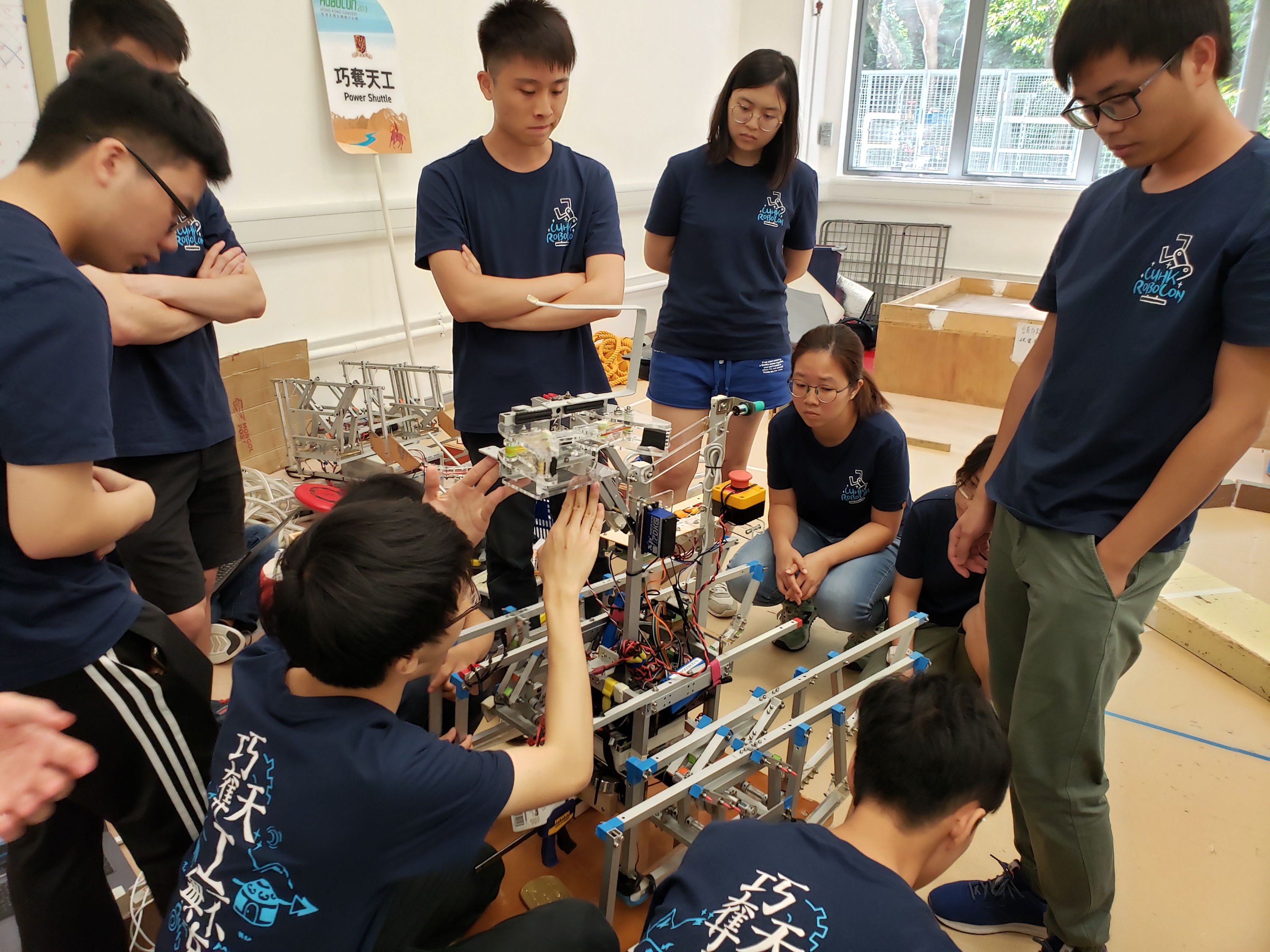 The Robocon Team conducts upgrade and trial work to prepare for the Asia-Pacific Robocon finale.