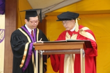 The Most Reverend Dr. Peter Kwong Kong Kit (right)