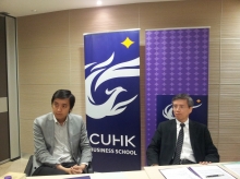 (From left) Prof. Francis L.F. Lee, Associate Professor, School of Journalism and Communication and Prof. Dennis Fan, Associate Dean (Undergraduate Studies) of CUHK Business School.