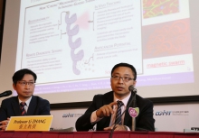 Prof. Li ZHANG (right), Associate Professor, Department of Mechanical and Automation Engineering, CUHK says in combination with endoscopy, microbots can help enhance the imaging contrast, direct drug delivery and provide localized therapy with high precision in vivo