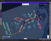 Through the map service provided by AS2, uses can understand the status of all flights and equipment on the apron.