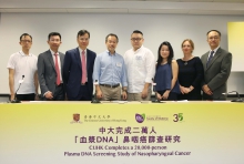 Representatives of the research team and some of the supporting parties, including Dr Hon Fernando CHEUNG from the Labour Party (4th left); Mr Christopher TSOI from the Democratic Party (4th from right) and Miss Sally POON from the Liberal Party (3rd right).