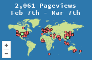 Locations of visitors to this page