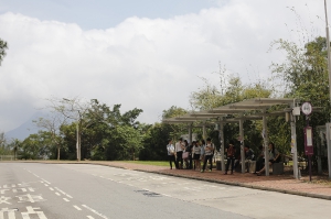 Bus stop at United College