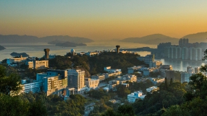 The campus at evening