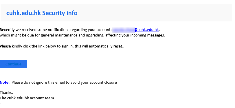 phishing alert on 12 Dec 2022