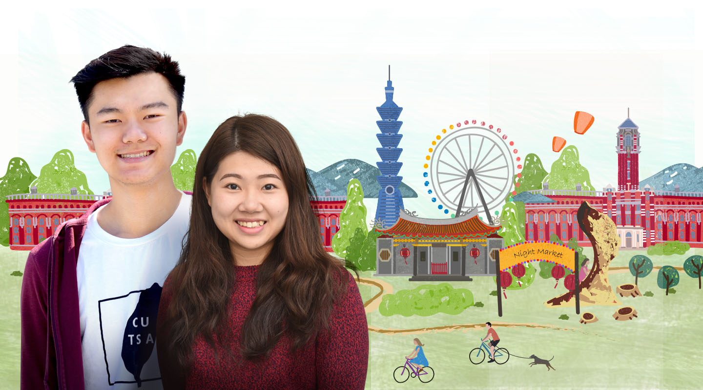 Taiwanese students James Lee and Jenny Ou Yang <em>(Photos by ISO Staff)</em>