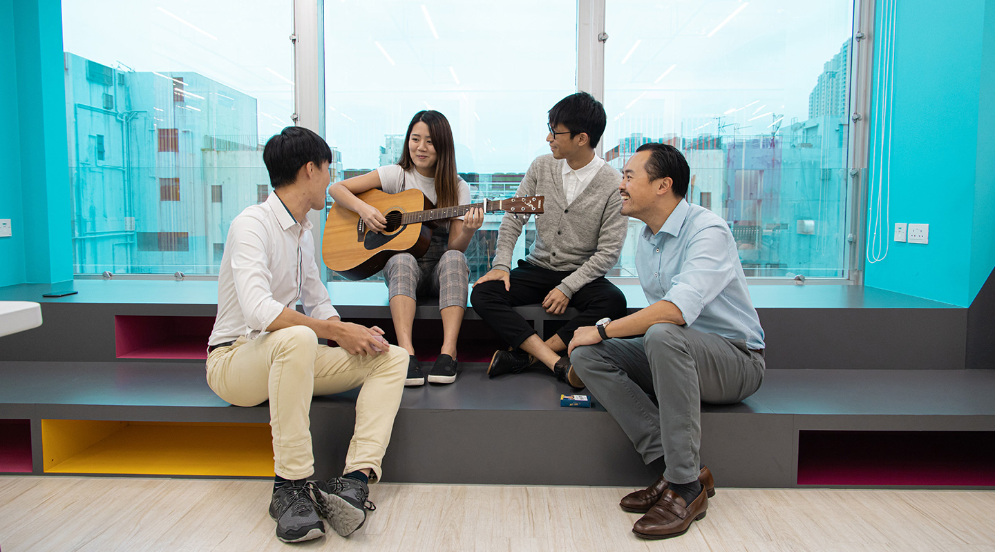 Founders and staff of JUST FEEL are all CUHK graduates. They appreciate the freedom at the University, which allowed them to pursue their true passion (photo by Eric Sin)