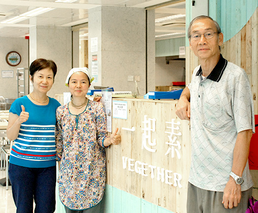 <em>From left: partner of Vegether Stella Shuen, head chef Siromani Ling, and director Chiu Wai-ka (Photo by ISO staff)</em>
