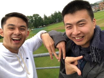 Myles Ng and Joseph Zhao meet at Cambridge