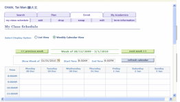 Class Schedule