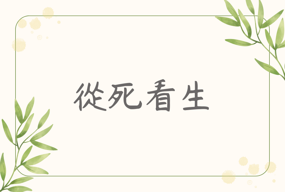 從死看生