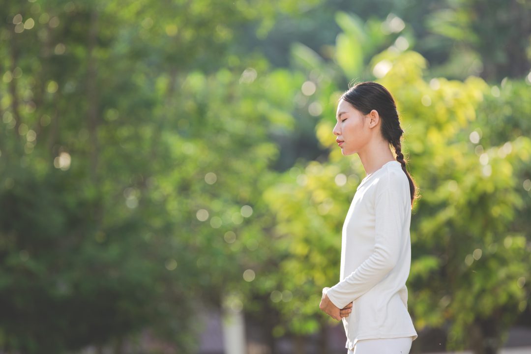 You may try to slow down your breaths to feel your emotions.