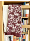 CUHK Press Pure Cotton Reversible Scarf (Burgundy & Pearl White / Lavender & Heather Grey)