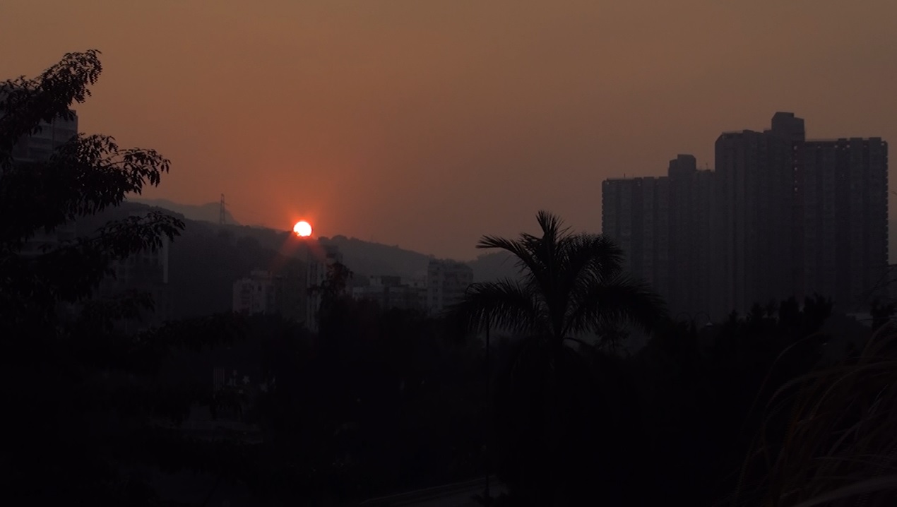 Hong Kong work life balance sunset