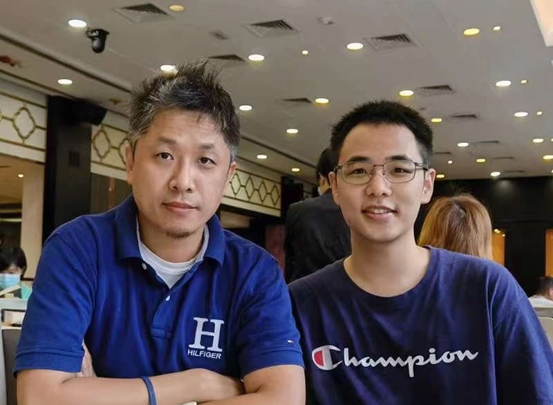 Wei LI (right) and his supervisor Prof. Bei YU