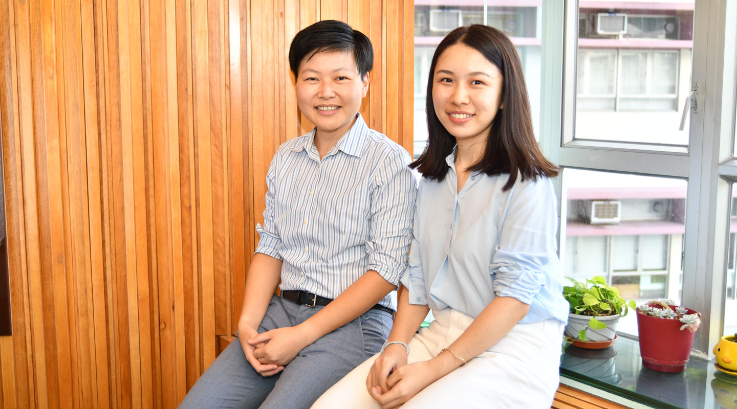 Prof. Sylvia He <em>(left)</em> and Luo Shuli