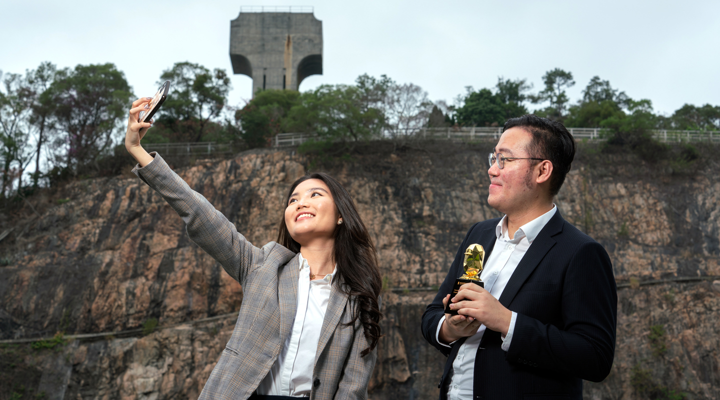 Jane Wong <em>(left)</em> and Sonam Wangchuk <em>(Photo by Keith Hiro)</em>