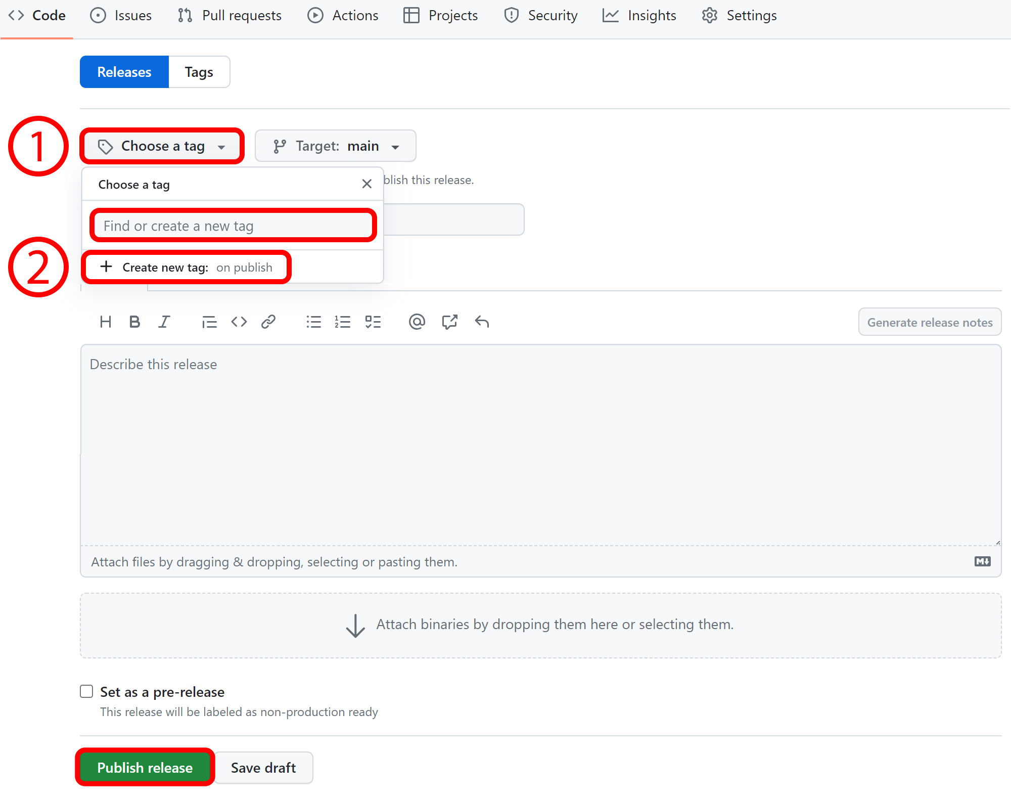Create a new release 3