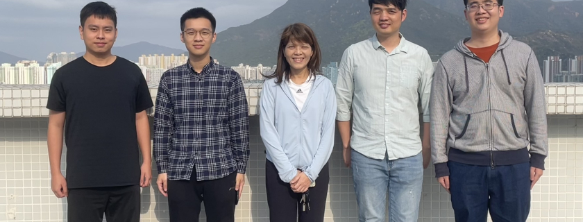 From left: Wenhao Lin, Shiju Lin, Prof. Evangeline Young, Xinshi Zang, and Qin Luo