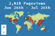Locations of visitors to this page