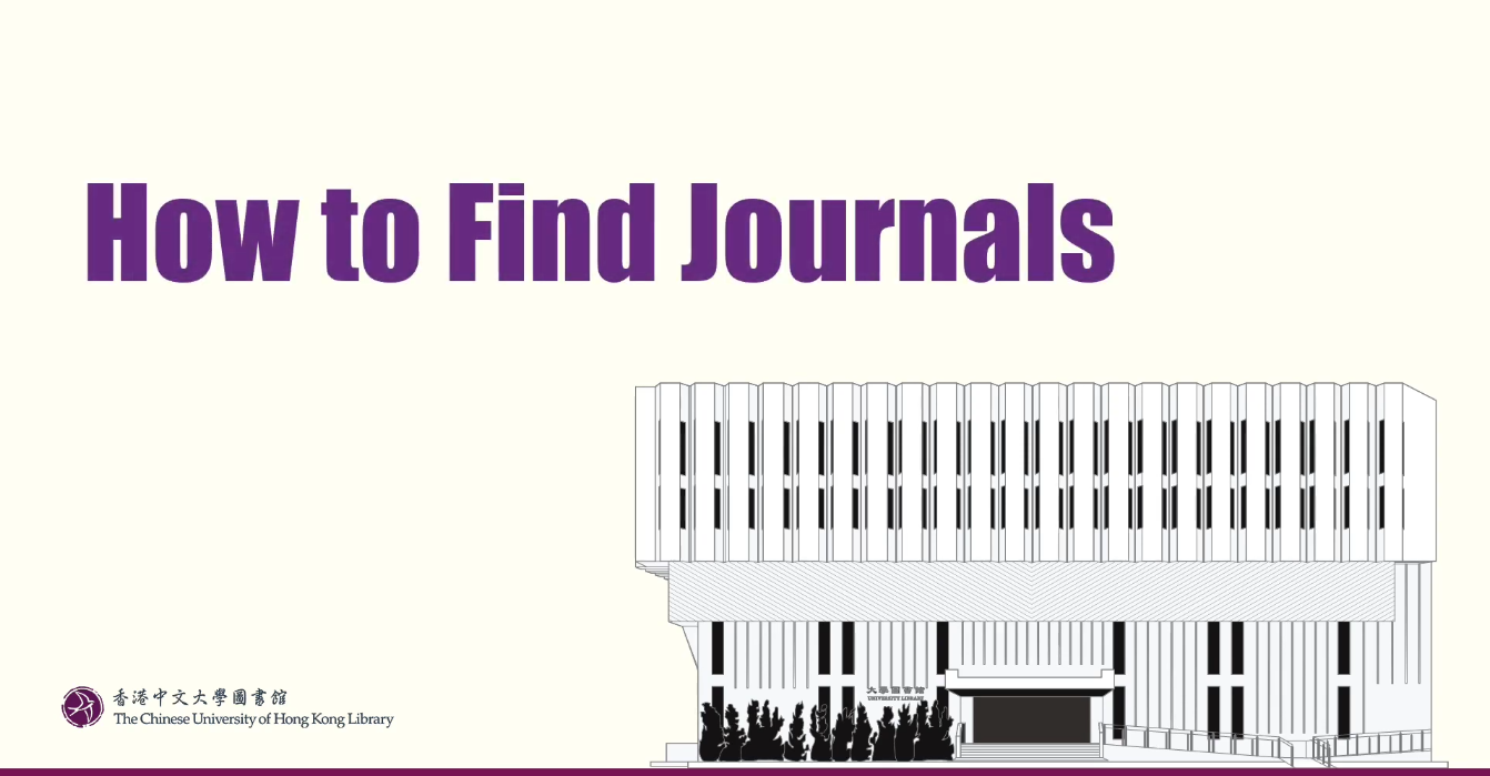 How to Find Journals