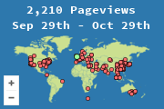 Locations of visitors to this page