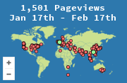 Locations of visitors to this page