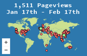 Locations of visitors to this page