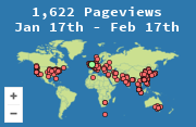 Locations of visitors to this page