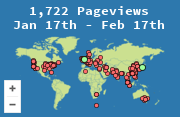 Locations of visitors to this page