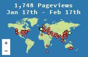 Locations of visitors to this page